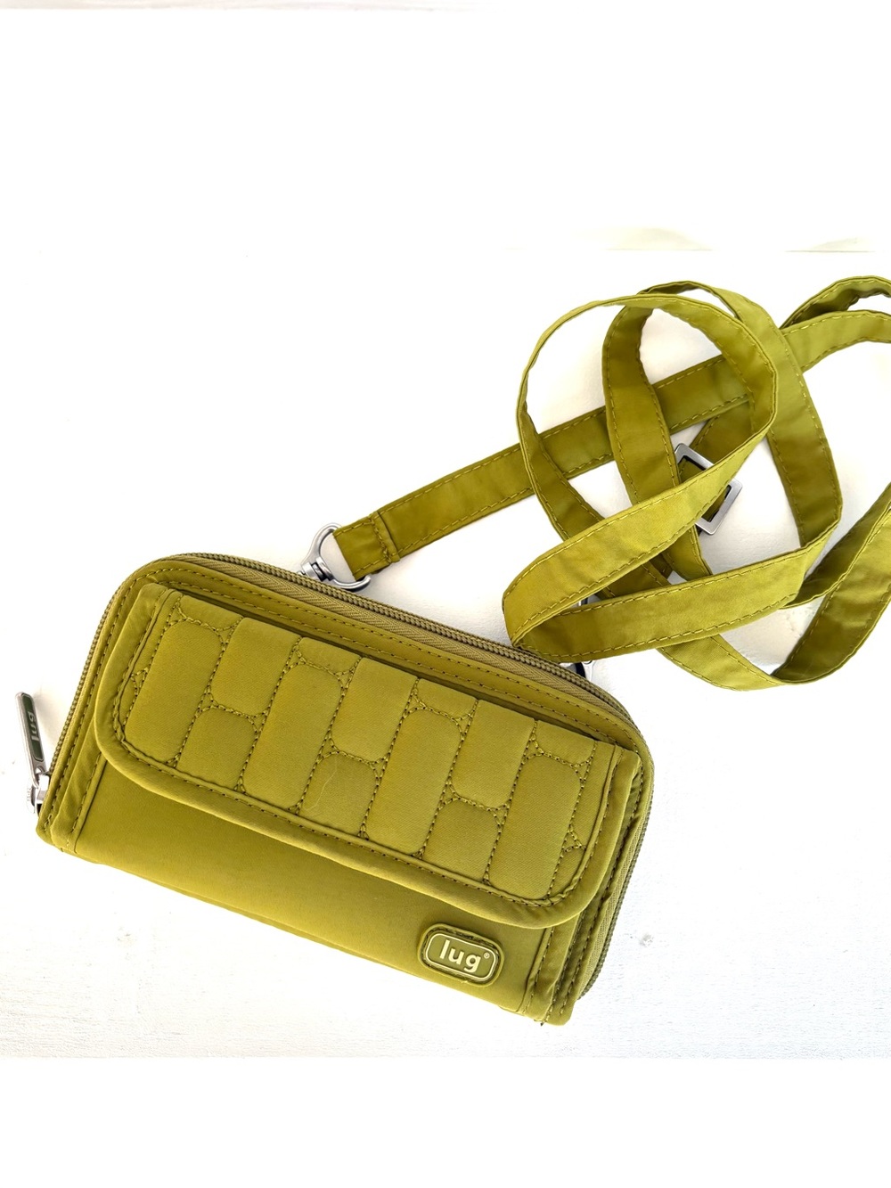 Lug Olive Green Crossbody Women's Bag Minimalist Everyday Shoulder Bag